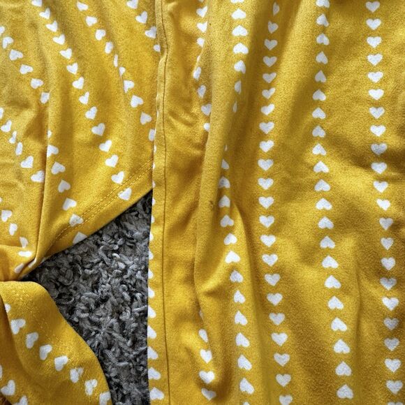 Lily Bleu Girls Sz 6 2 Piece Pants Set Yellow Heart Stretchy - Picture 6 of 14